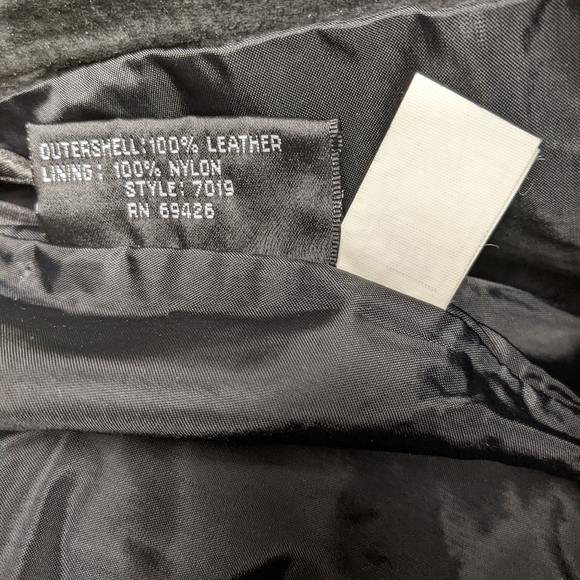 Vintage 80's Leather by Wilsons Snap Front Wiggle Skirt - Picture 5 of 5